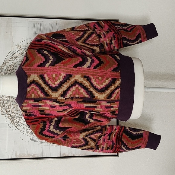 New FARM Rio Stripes Patches Sweater size S - Picture 3 of 15